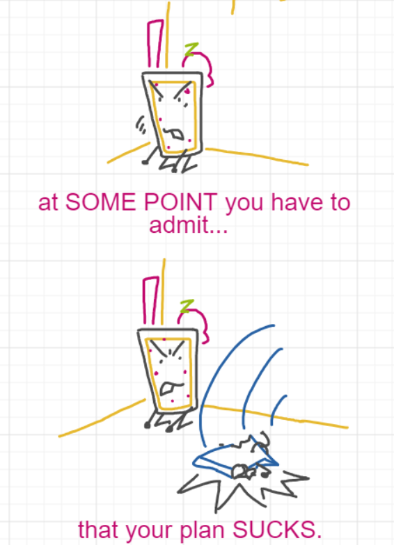 A panel from Chilly, episode two of the Board Boards object show by Furretwalk/WalkingFurret.